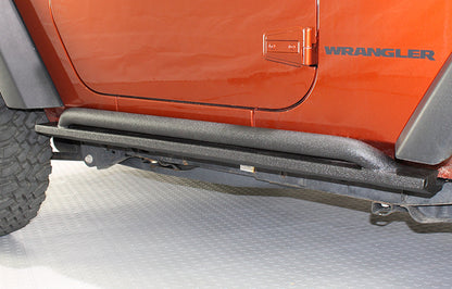 Fishbone Offroad 07-18 Jeep Wrangler JK 2 Door Rubicon Steel Rock Slider - Black Textured Powdercoat FB23010 FB23010 User 1