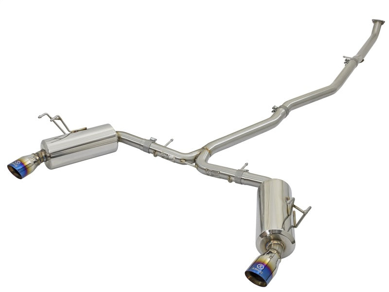 aFe Takeda 2-1/4 to 2-1/2in 304 Stainless Steel Cat-Back Exhaust w/Anodize 49-36615-L Photo - Primary