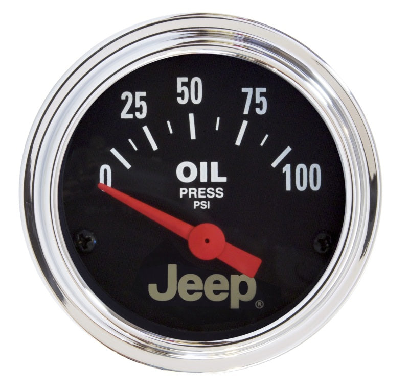 Autometer Gauge, Oil Press, 2 1/16", 100Psi, Elec, Jeep 880240 Photo - Primary