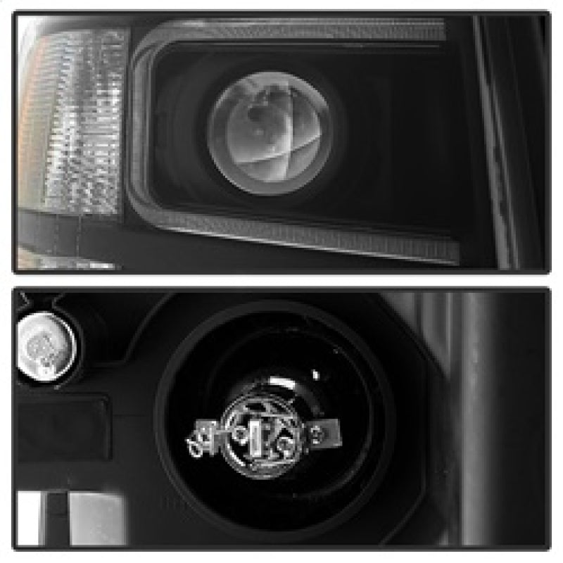 SPYDER Xtune Chevy Silverado 1500/2500/3500 07-13 Projector Headlights Black PRO-JH-CS07-LED-BK 9027796 9027796 Photo - Unmounted