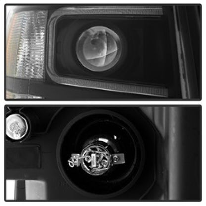 SPYDER Xtune Chevy Silverado 1500/2500/3500 07-13 Projector Headlights Black PRO-JH-CS07-LED-BK 9027796 9027796 Photo - Unmounted