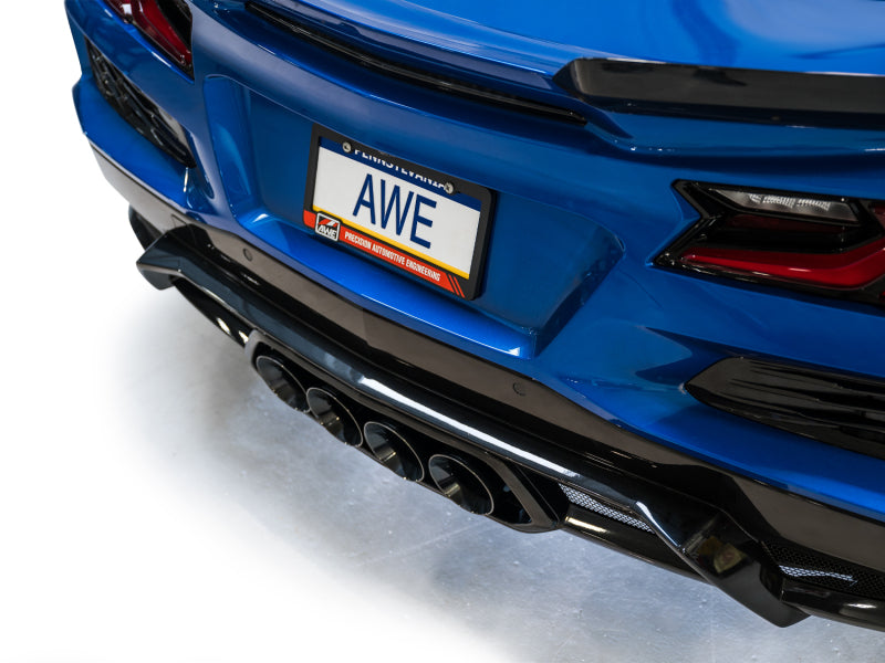 AWE Tuning AWE 2023 C8 Corvette Z06 SwitchPath Cat-Back Exhaust - Diamond Black Tips 3025-43906 3025-43906 Photo - Mounted