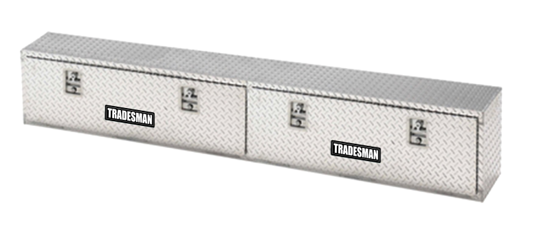 Tradesman Aluminum Top Mount L-Wing Box (90in.) - Brite 8190T 8190T User 1