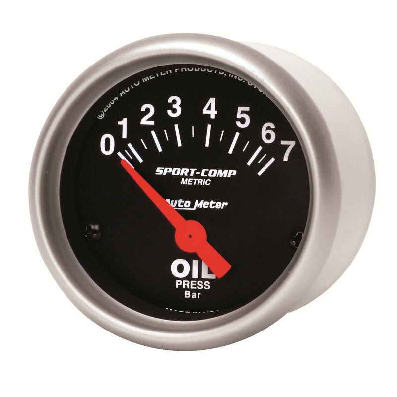 Autometer Comp 3327-M 2" Oil Press 0-7 Bars Gauge 3327-M User 2