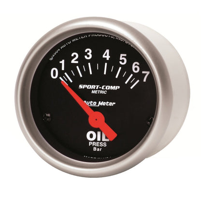 Autometer Comp 3327-M 2" Oil Press 0-7 Bars Gauge 3327-M User 2
