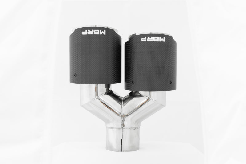 MBRP Universal Carbon Fiber Dual Tip 4in OD/2.5in Inlet T5178CF T5178CF Photo - lifestyle view
