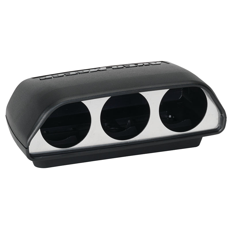 Autometer Gauge Mount, Universal Dash Top, Triple, 2 1/16", Black 5288 User 3