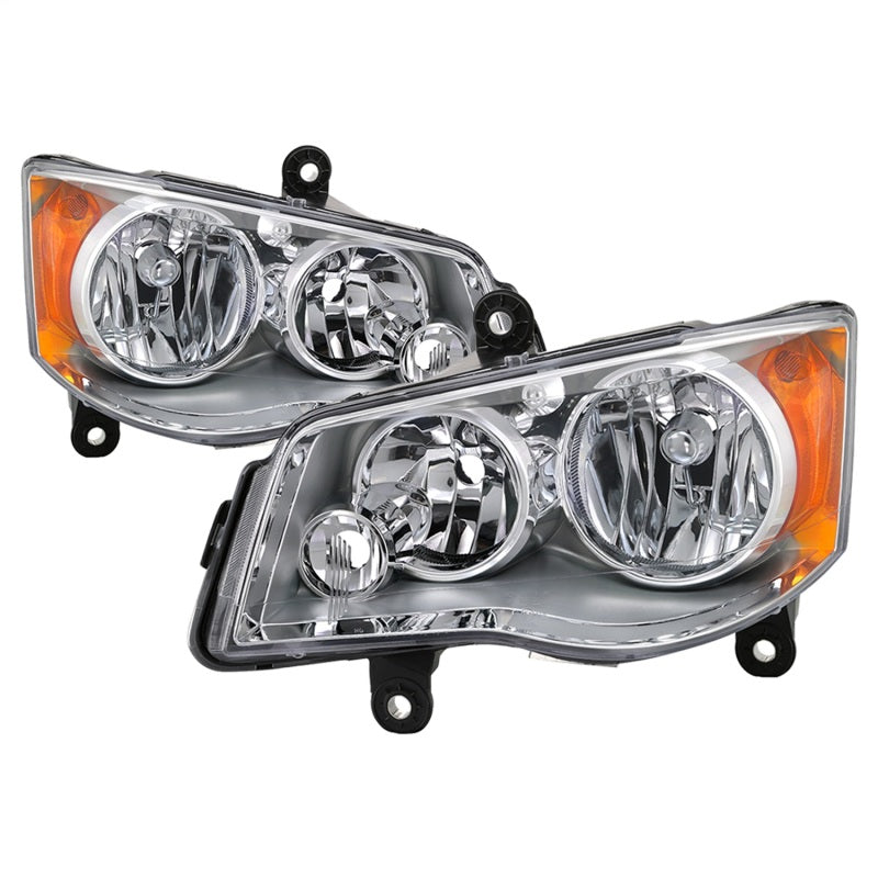 SPYDER xTune 11-17 Dodge Grand Caravan OEM Style Headlights - Chrome (HD-JH-CHRTC08-AM-C) 9042508 9042508 Photo - Primary