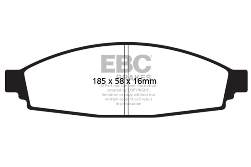 EBC 2003-2006 Lincoln Aviator 4.6L Ultimax2 Front Brake Pads UD953 UD953 Photo - Primary