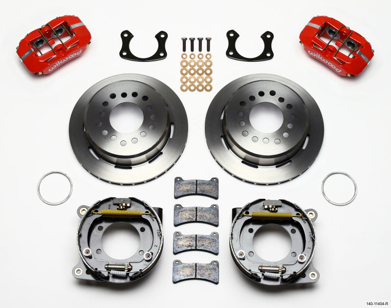 Wilwood Dynapro Low-Profile 11.00in P-Brake Kit - Red New Big Ford 2.50in Off Front Mount 140-11404-R 140-11404-R Photo - Primary