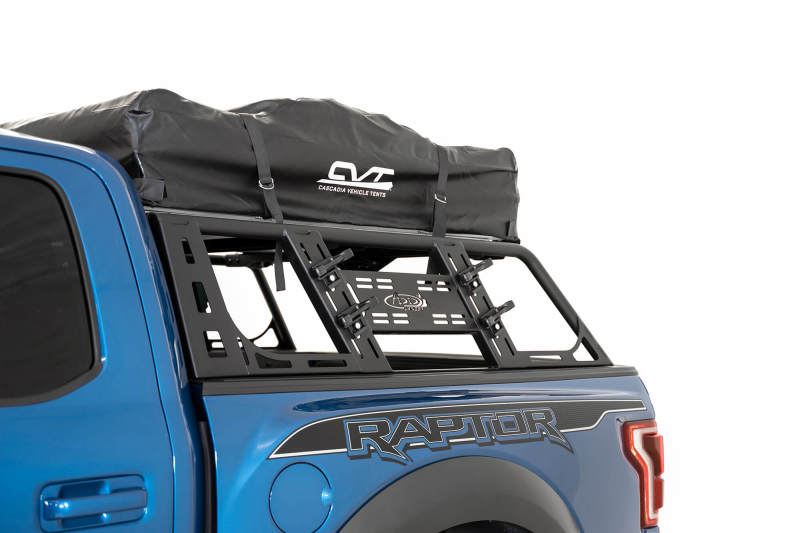 Addictive Desert Designs 2015+ Ford F-150 Overlander Chase Rack w/ 3rd Brake Light - Hammer Black C118822000103 C118822000103 Photo - Primary
