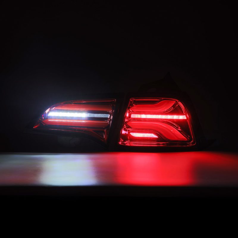 AlphaRex 17-22 Tesla Model 3 PRO-Series LED Tail Lights Red Smoke w/Seq Sig 601020 601020 User 2