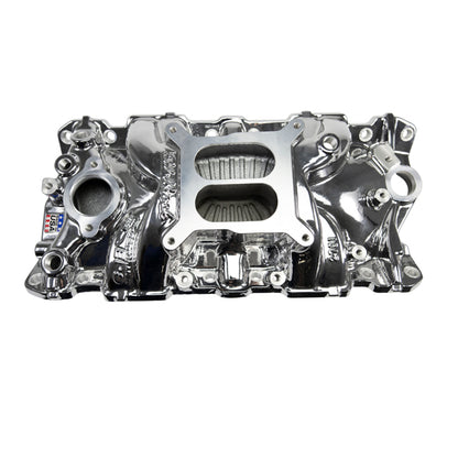Edelbrock SBC Performer EPS Manifold - Chrome Plasma Coated 2701-CP 2701-CP Photo - Primary
