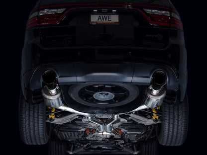 AWE Tuning 18-23 Dodge Durango SRT & Hellcat Touring Edition Exhaust - Diamond Black Tips 3015-33952 3015-33952 Photo - Mounted