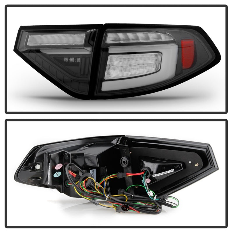 Spyder 08-14 Subara Impreza WRX Hatchback LED Tail Lights Seq Signal Black ALT-YD-SI085D-SEQ-BK 5086730 5086730 Photo - Unmounted