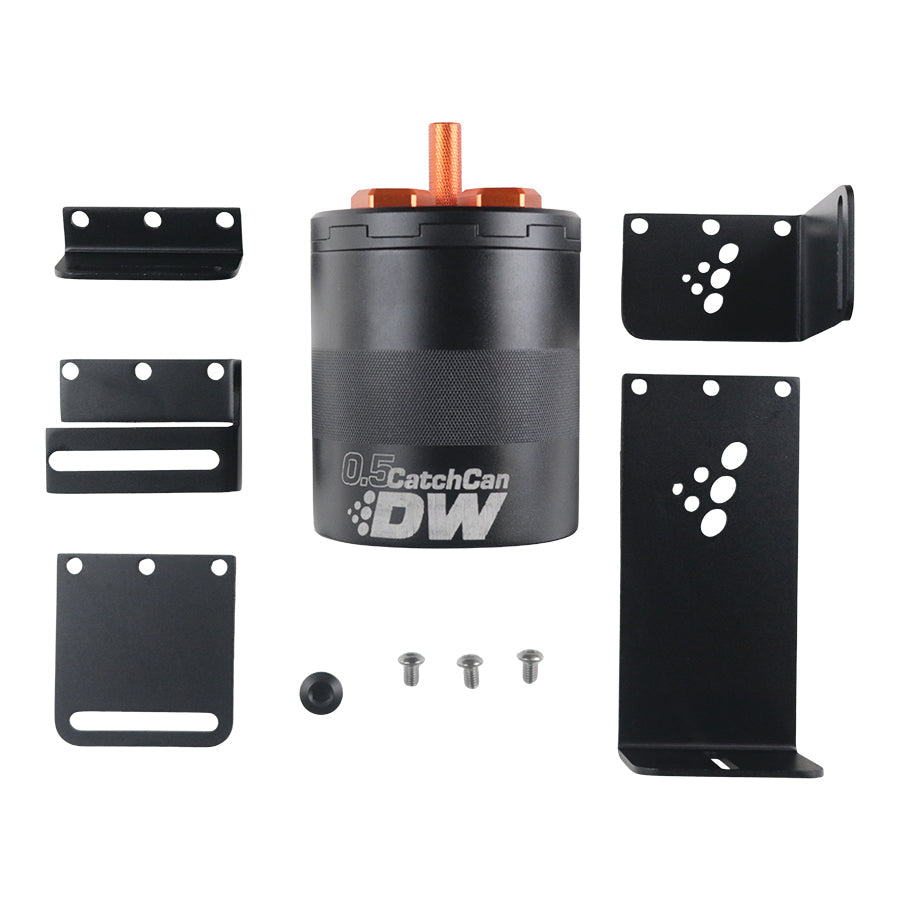 DeatschWerks 0.5 Liter Oil Catch Can Assembly