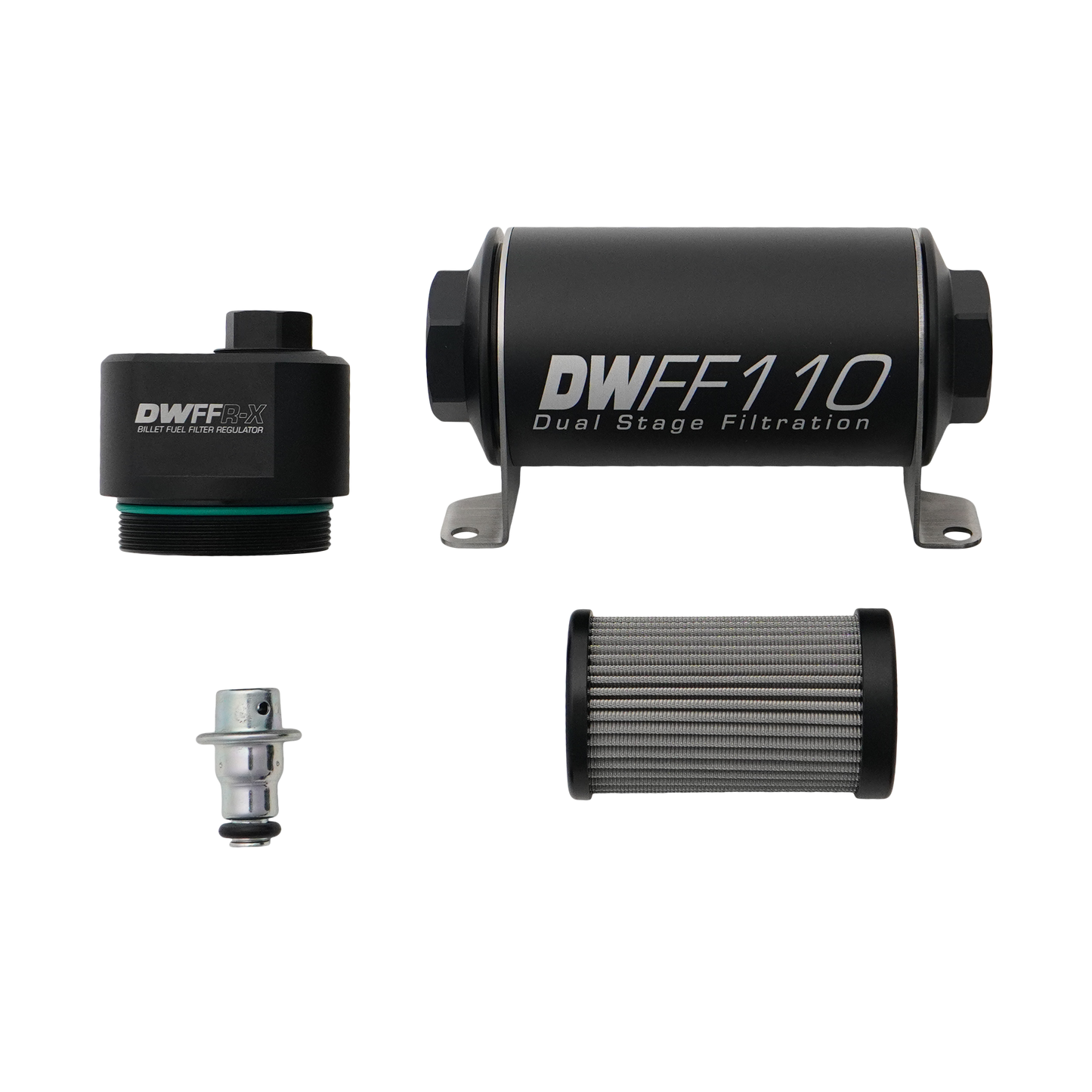 DeatschWerks 110mm Billet Fuel Filter Regulator 10 Micron