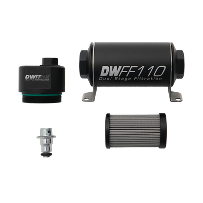 DeatschWerks 110mm Billet Fuel Filter Regulator 10 Micron