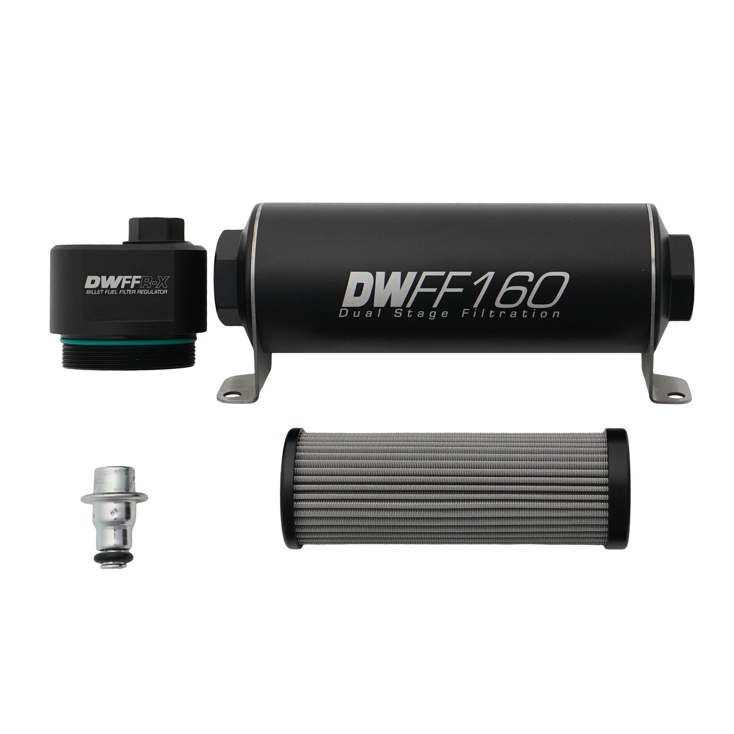 DeatschWerks 160mm Billet Fuel Filter Regulator 10 Micron