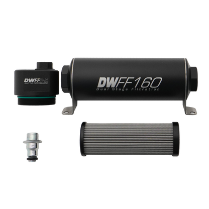 DeatschWerks 160mm Billet Fuel Filter Regulator 10 Micron