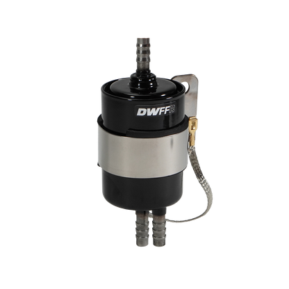 DeatschWerks 10 Micron 3/8" Barb Fuel Filter Regulator