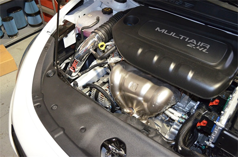 Injen 13-14 Dodge Dart 2.4L Tiger Shark 4 Cyl Polished Cold Air Intake SP5042P Photo - Mounted