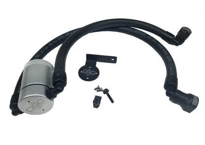 J&L 11-17 Ford F-150 5.0L / 11-14 Ford F-150 6.2L Driver Side Oil Separator 3.0 - Clear Anodized 3016D-C 3016D-C Photo - Primary