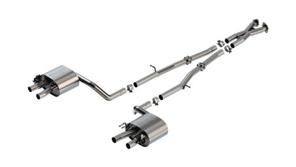 Borla 22-23 Kia Stinger 3.3L V6 Turbo 2.25in Pipe Dia Dual Split Rear Exit S-Type Cat-Back Exhaust 140936 140936 Photo - Primary