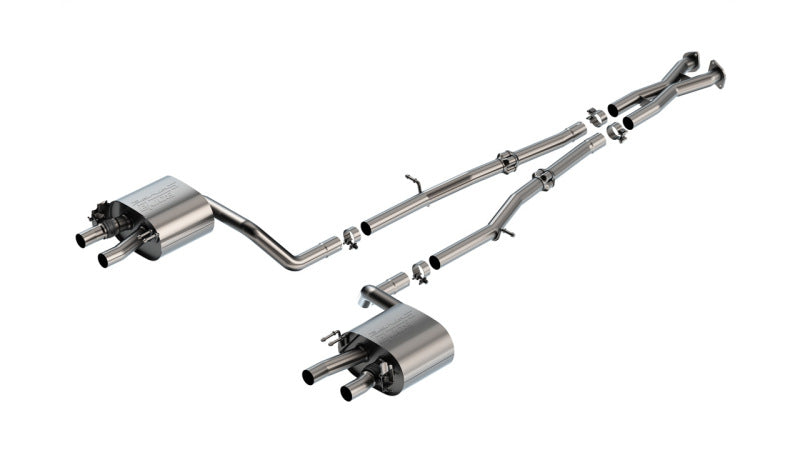 Borla 22-23 Kia Stinger 3.3L V6 Turbo 2.25in Pipe Dia Dual Split Rear Exit S-Type Cat-Back Exhaust 140936 140936 Photo - Primary