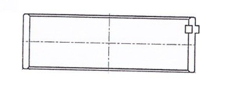 ACL 1997+ Chevy V8 4.8/5.3/5.7/6.0 Gen 3 .20mm Oversized Main Bearing Set 5M7298A-20 5M7298A-20 Technical Drawing