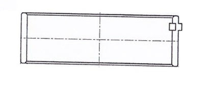 ACL 1997+ Chevy V8 4.8/5.3/5.7/6.0 Gen 3 Standard Main Bearing Set 5M7298A-STD 5M7298A-STD Technical Drawing