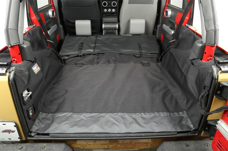 Rugged Ridge C3 Cargo Cover,No Subwoofer;07-18 Jeep Wrangler JKU,4 Door 13260.01 Photo - Mounted