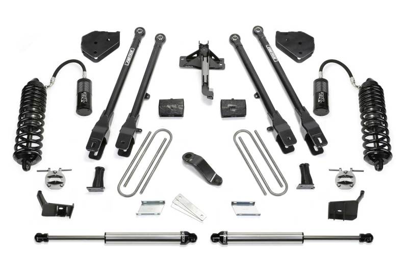 Fabtech 17-20 Ford F250/350 4WD Diesel 4in 4 Link System w/DL 4.0 Coilovers & Rear DL Shocks K2228DL K2228DL Photo - Primary