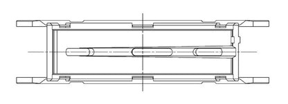 ACL Ford Coyote 5.0L V8 Standard Size High Performance Main Bearing Set 5M5655H-STD 5M5655H-STD Technical Drawing