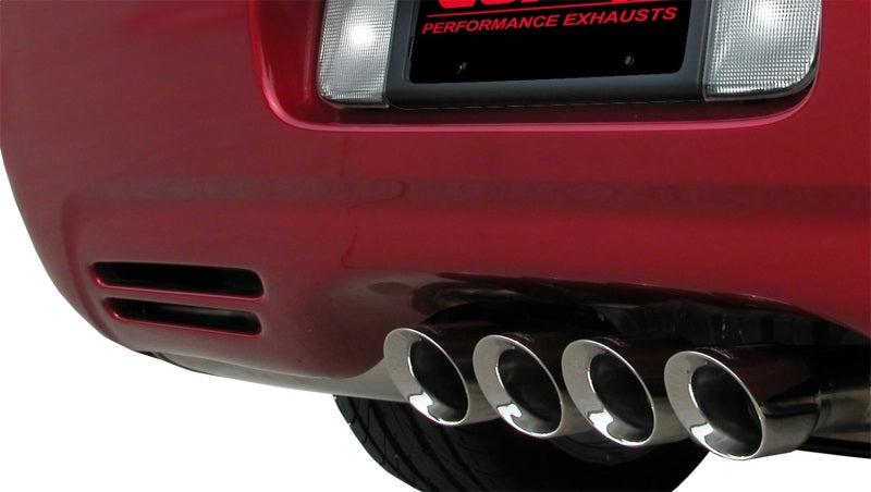 Corsa Performance 2.5" Dual Rear Exit Cat-Back Exhaust System with Twin 3.5" Tips 14139CB Photo - Mounted