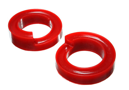 Energy Suspension Ford 2005-07 F-250 SD, F-350 SD 2/4WD FT Coil Spring Isolator Set Red 4.6111R Photo - Primary