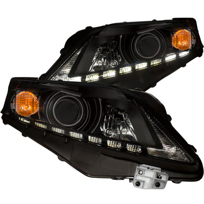 Anzo 2010-2012 Lexus Rx350 Projector Headlights w/ U-Bar Black 111322 Photo - Primary