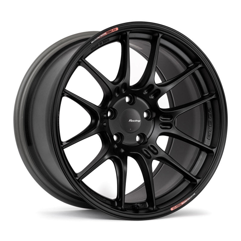 Enkei GTC02 17x8 4x100 42mm Offset 66.5mm Bore Matte Black Wheel 534-780-4942BK