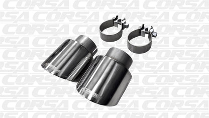 Corsa Performance 10-14 Volkswagen R Mk6 Polished Two 4.0in Polished Pro-Series Tip 14497 Photo - Unmounted