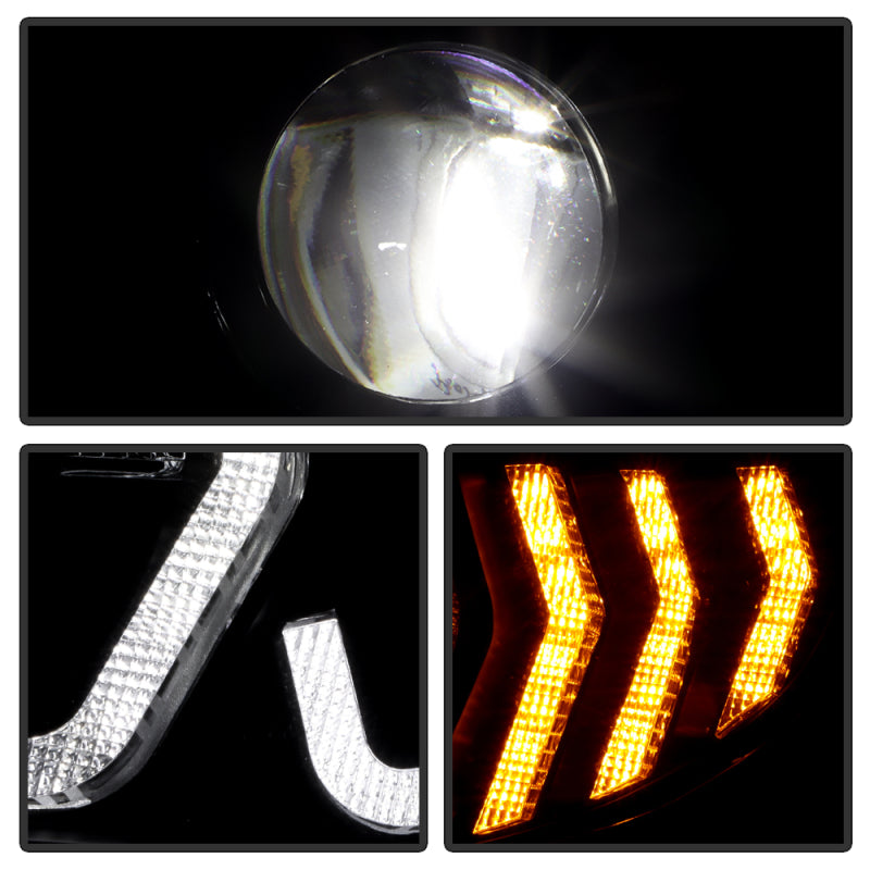 SPYDER Honda Civic 16-20 LED Model High-Power LED Module Headlights - Black (PRO-YD-HC16LEDAP-SEQGR-BK) 5088932 5088932 User 5
