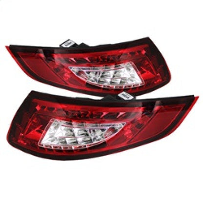 Spyder Porsche 997 05-08 LED Tail Lights Red Clear ALT-YD-P99705-LED-RC 5037978 5037978 Photo - Primary
