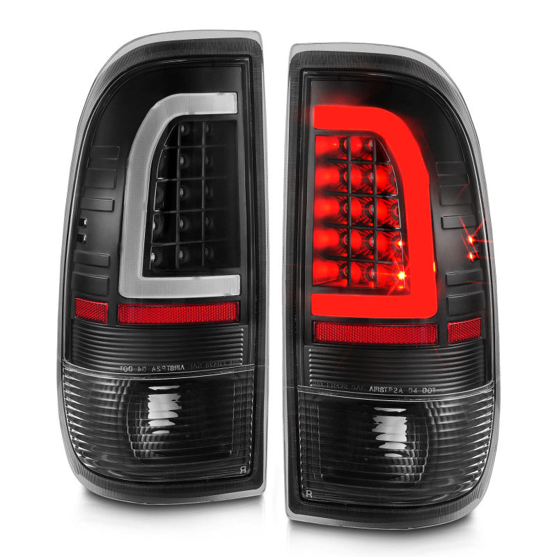 ANZO 1997-2003 Ford F-150 LED Tail Lights w/ Light Bar Black Housing Clear Lens 311377 311377 User 1