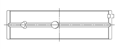 ACL GM 170 LAU/LP1/LP9/183 LF1/217 LFX/LLT/LY7 .25mm Oversized Main Bearing Set 4M2273H-.25 4M2273H-.25 Technical Drawing