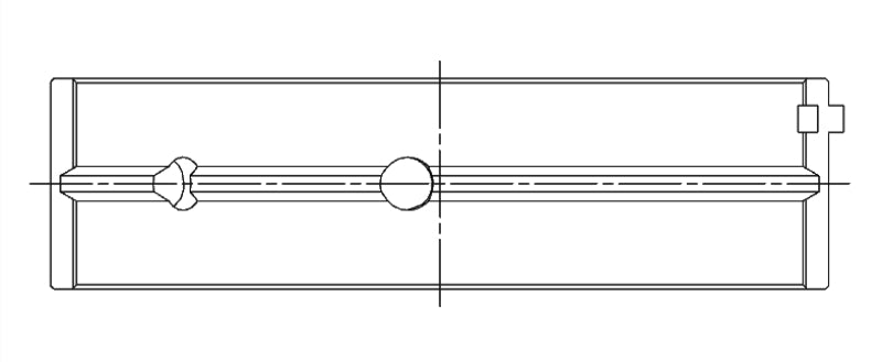 ACL GM 170 LAU/LP1/LP9/183 LF1/217 LFX/LLT/LY7 .25mm Oversized Main Bearing Set 4M2273H-.25 4M2273H-.25 Technical Drawing