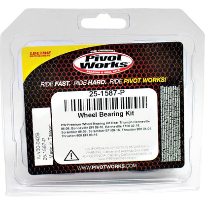 Pivot Works Triumph Wheel Bearing Kit Premium Bearings 25-1587-P 25-1587-P Photo - Primary