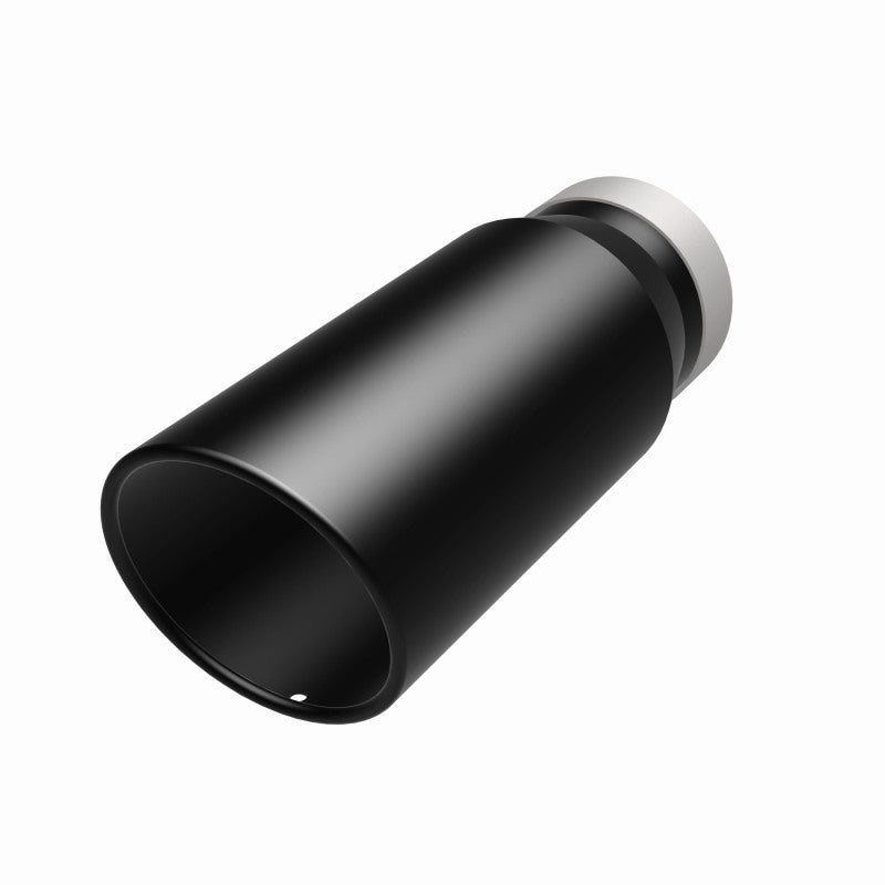 Magnaflow Tip Stainless Black Coated Single Wall Round Single Outlet 5in Dia 4in Inlet 13in L 35238 35238 360 Degree Image Set