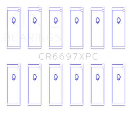 King Engine Bearings King Nissan RB25DET / RB26DETT 24V (Size STD) pMaxKote Performance Rod Bearing Set CR6697XPC CR6697XPC Photo - Primary