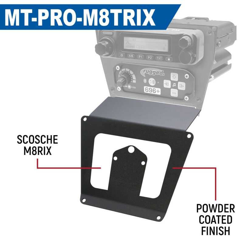 Rugged Radios Polaris RZR PRO XP/Turbo R/PRO R Dash Mount Radio and Intercom - Rockford Fosgate MT-PRO-ROCK MT-PRO-ROCK Photo - Primary