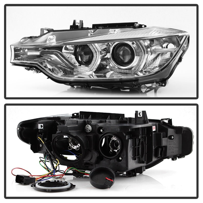 Spyder 12-14 BMW F30 3 Series 4DR Projector Headlights - LED DRL - Chrome (PRO-YD-BMWF3012-DRL-C) 5084354 5084354 Photo - Unmounted