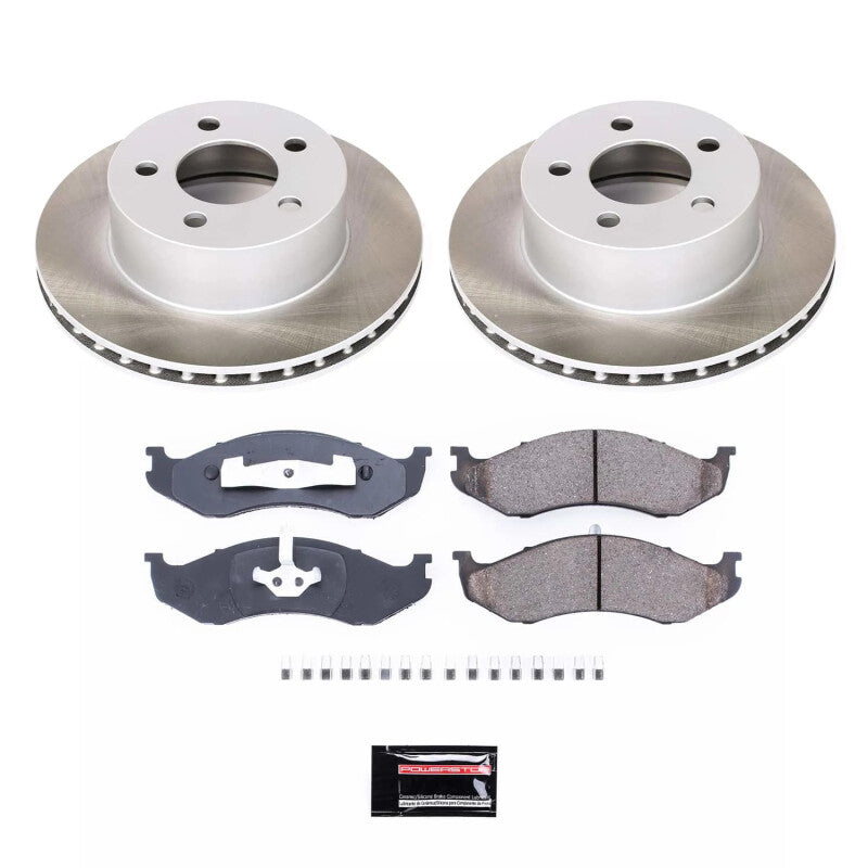 PowerStop Power Stop 97-99 Jeep Wrangler Front Semi-Coated Rotor Kit SC2119 SC2119 Photo - Primary